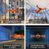 Квадрокоптер LYZRC L900 Pro Max Orange — дрон з 4K камерою, GPS, FPV, БК моторами, лазерним уникненням перешкод, до 28 хвилин польоту, дальністю до 1200 м, кейс, сірий